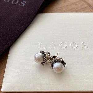 LAGOS - Luna Pearl Stud Earrings
